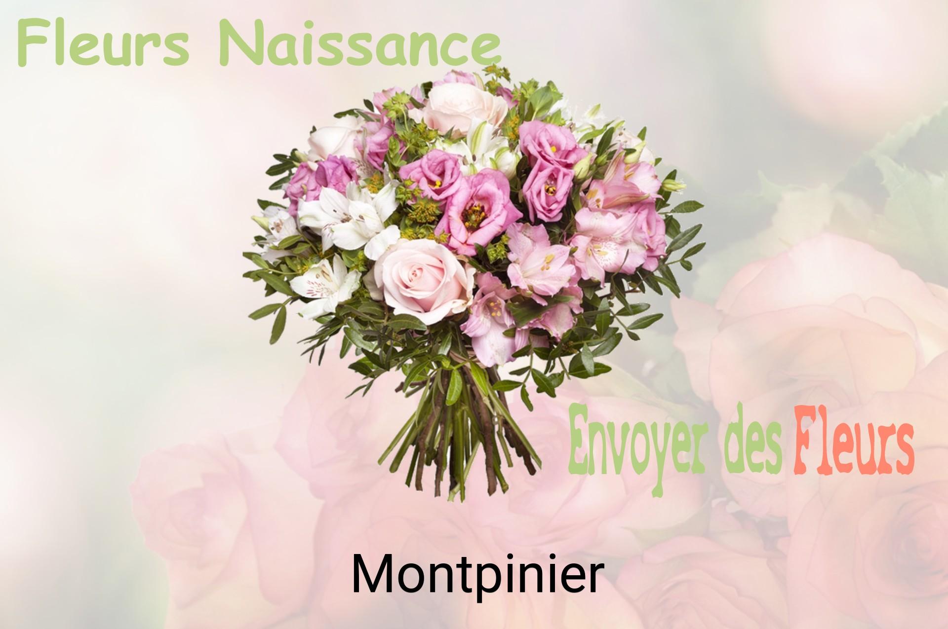 Bouquet de fleurs de naissance livré à Montpinier